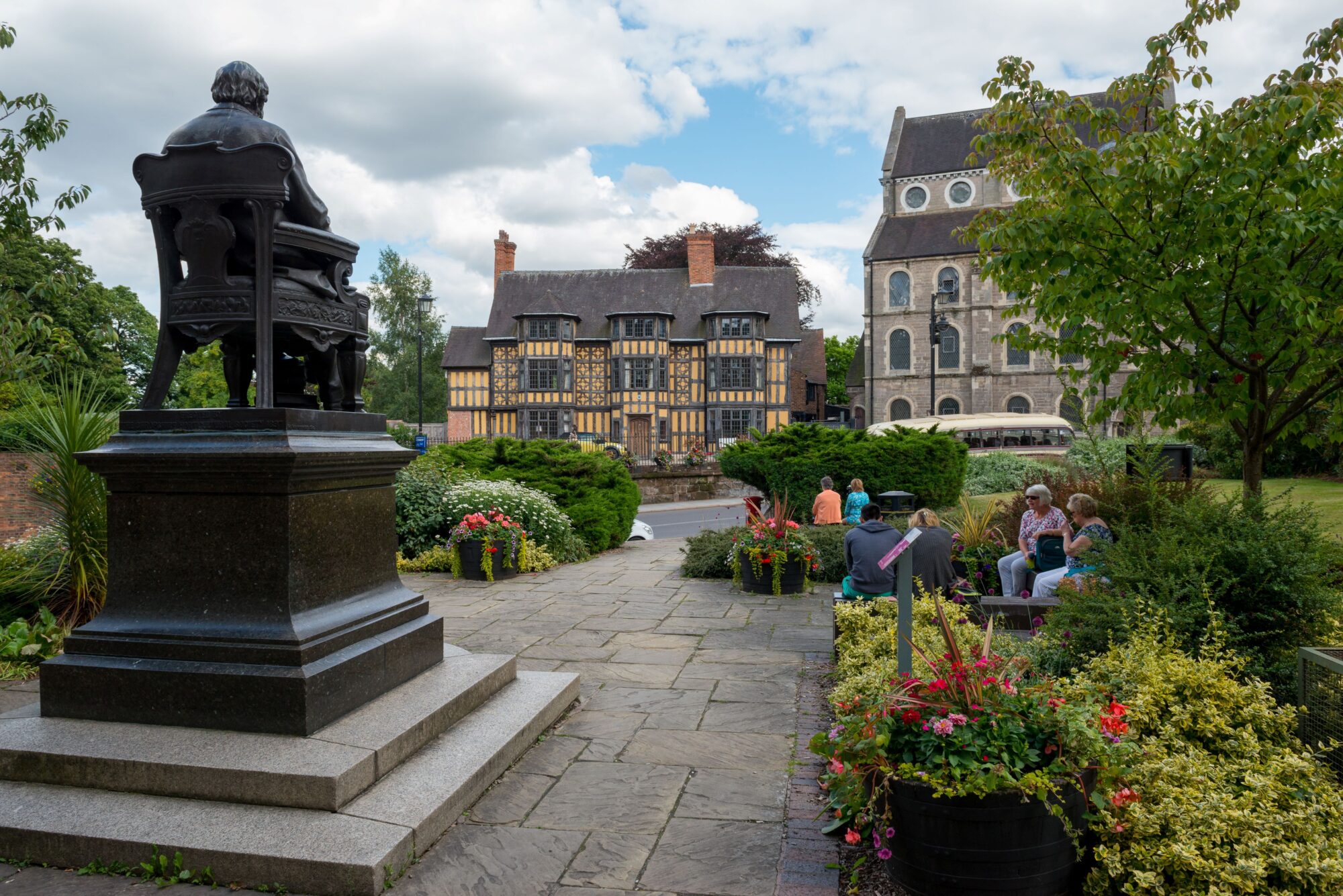 Charles Darwin statue in Shrewsbury