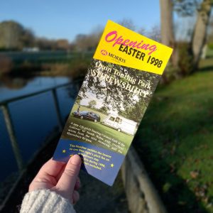 Leaflet for the opening of Oxon Hall Touring Park