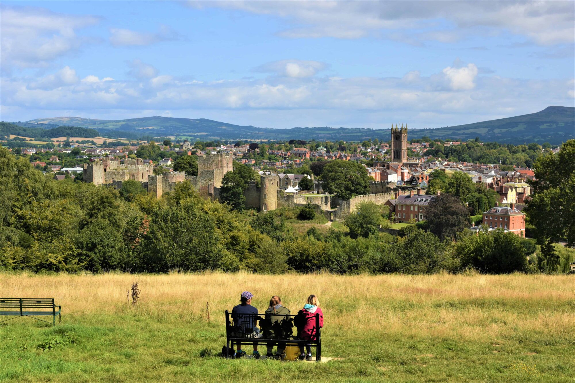 View from Whitcliffe Common of Ludlow