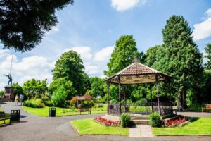 Bandstand in Castle Gardens in Bridgnorth